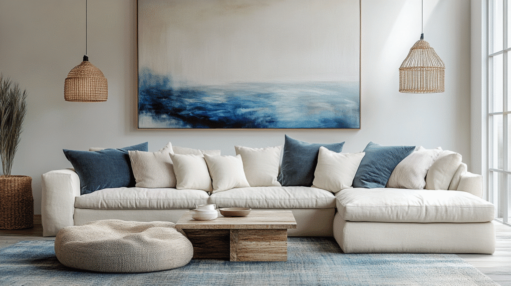 cozy coastal living room