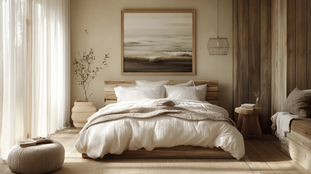 cozy neutral bedroom