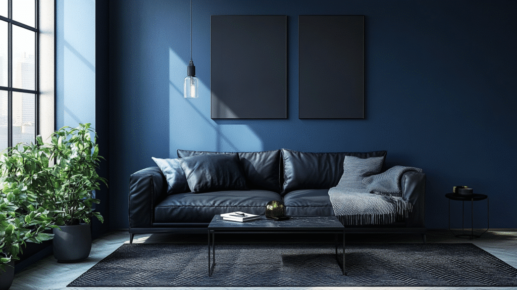 dark cozy living room