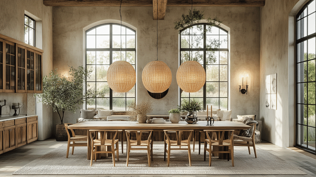 modern farmhouse dining room