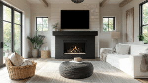 modern farmhouse fireplace