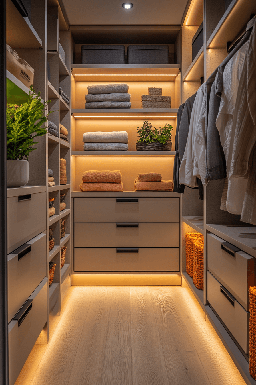 small walk in closet ideas