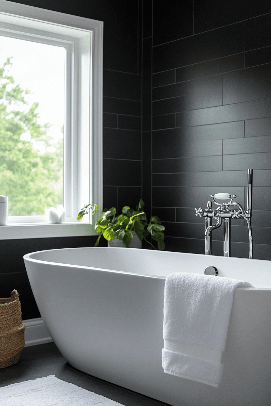 black and white bathroom ideas