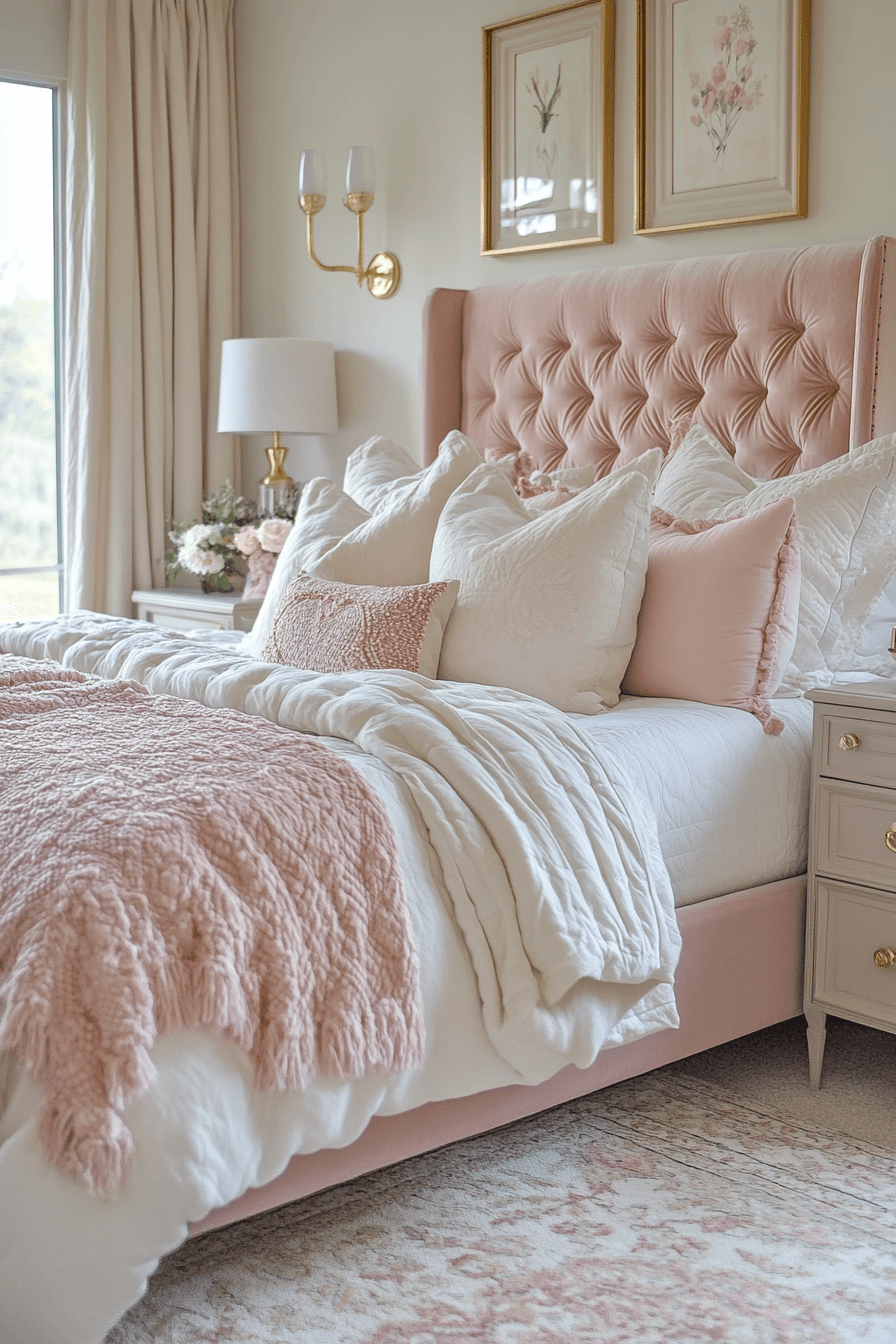 cozy girly bedroom