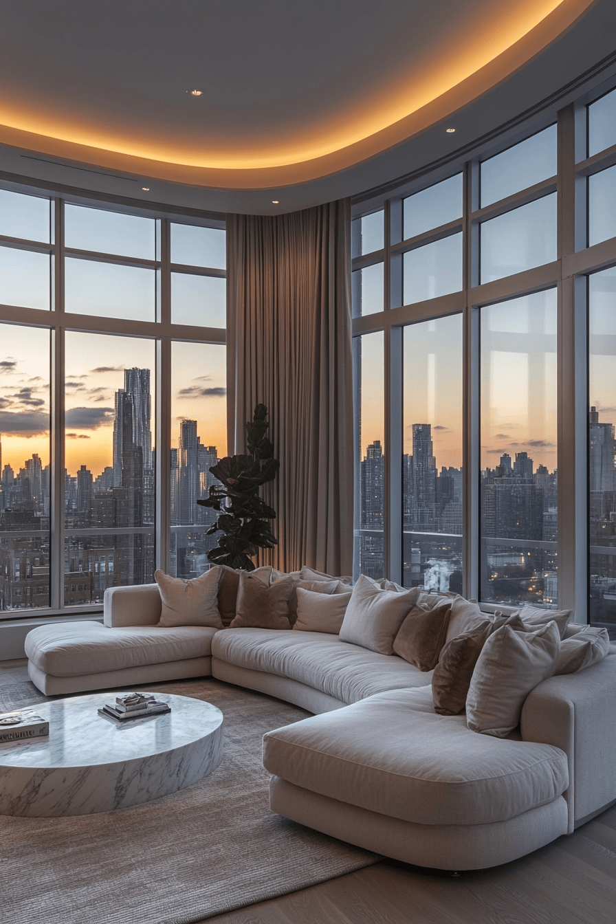 penthouse living room