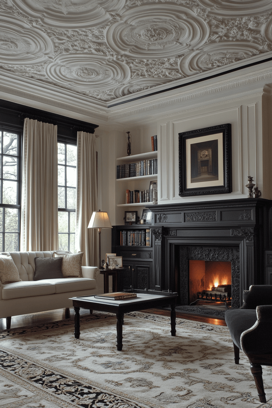 victorian living room