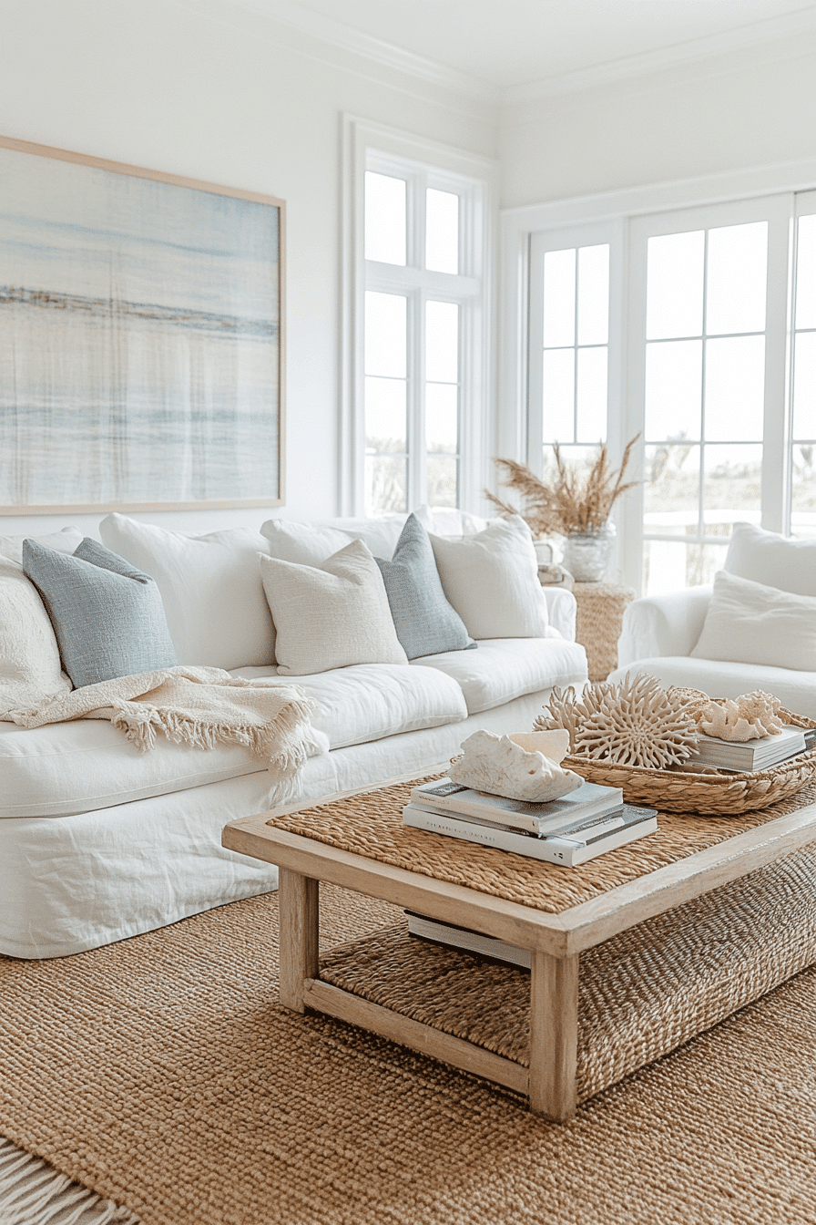 29 Modern Coastal Living Room Ideas For A Bright Airy Home - Courtneys ...