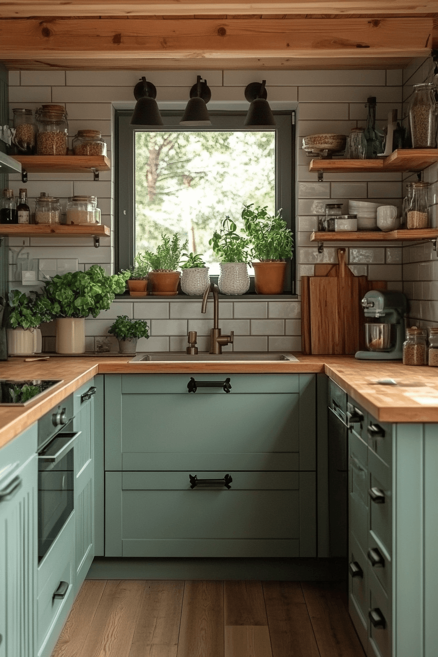 29 Sage Green And Wood Kitchen Ideas For A Calm Beautiful Space ...