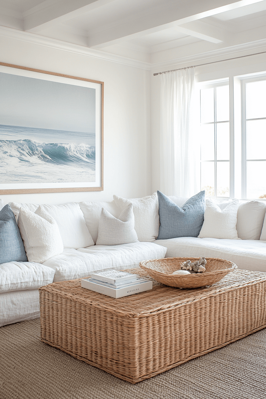 29 Modern Coastal Living Room Ideas For A Bright Airy Home - Courtneys ...