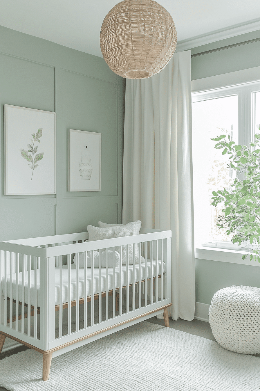 29 Sage Green Nursery Ideas That Create A Calm Happy Room - Courtneys World