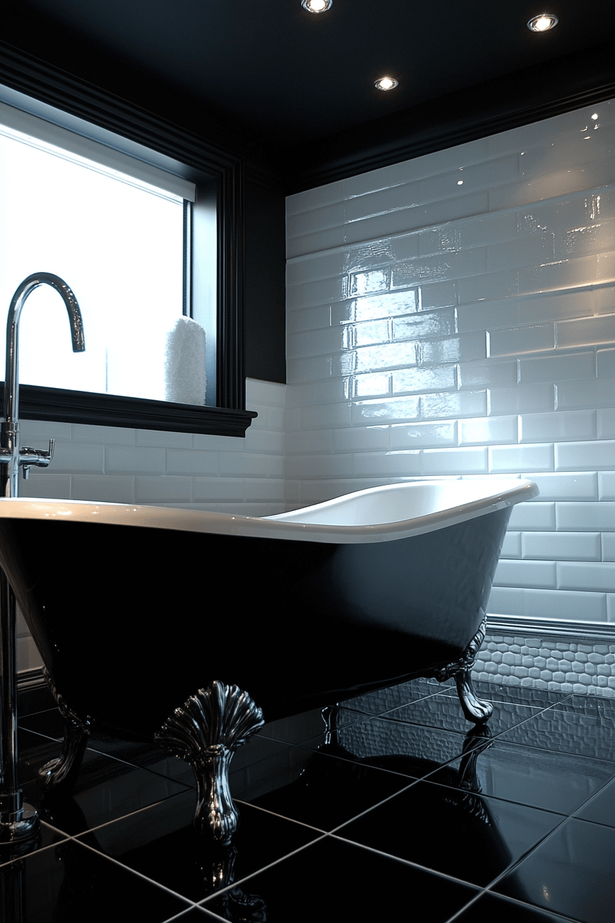 black and white bathroom ideas