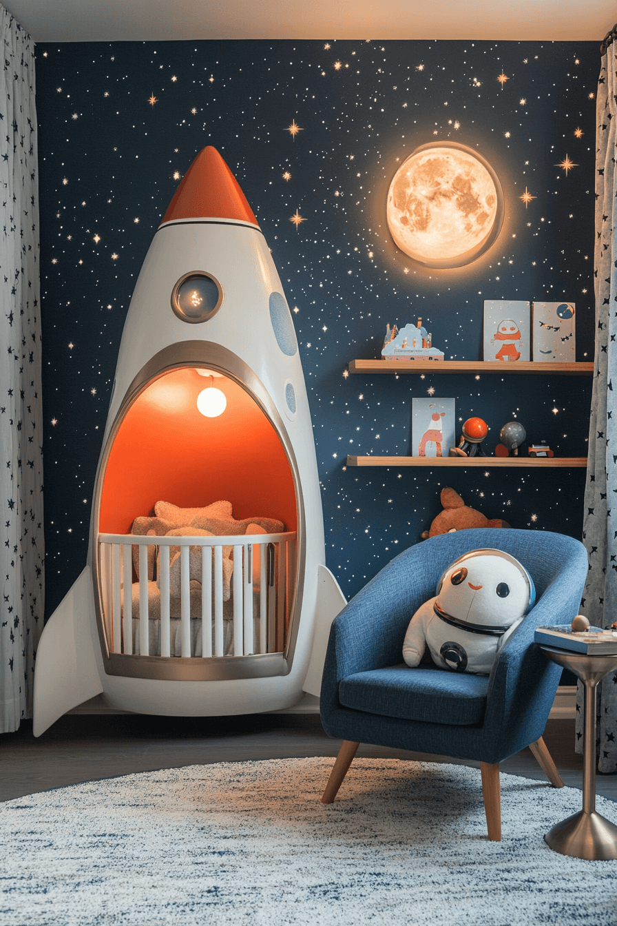 29 Space Themed Nursery Ideas To Welcome Your Baby Into A Starry World ...