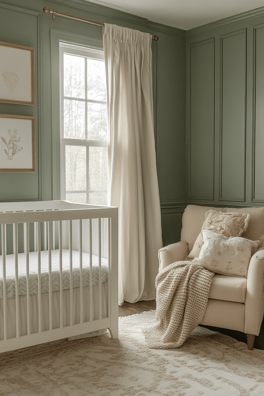 29 Sage Green Nursery Ideas That Create A Calm Happy Room - Courtneys World
