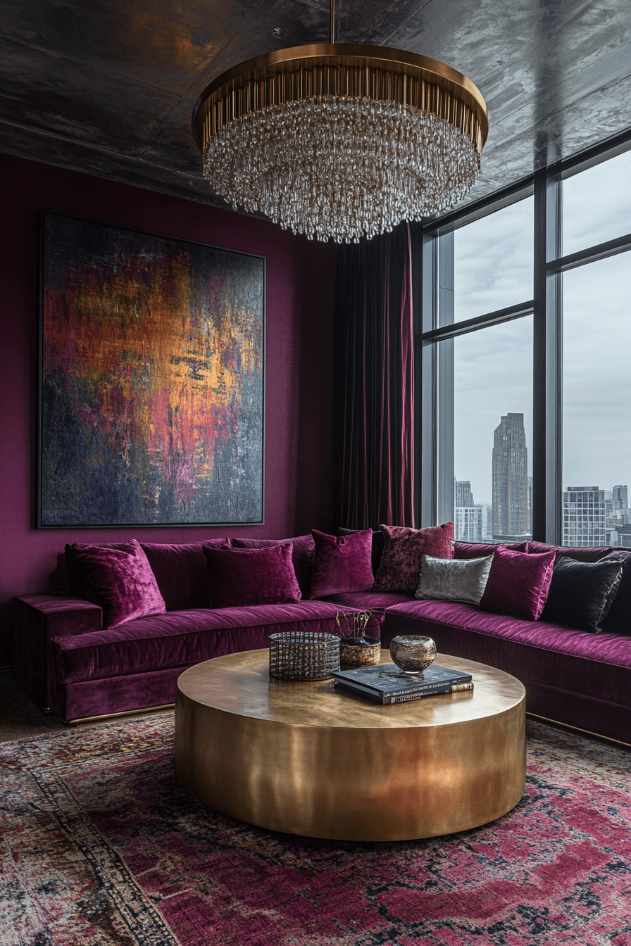 Image showcasing 29 Penthouse Living Room Inspiration That Brings Comfort And Glamour ...