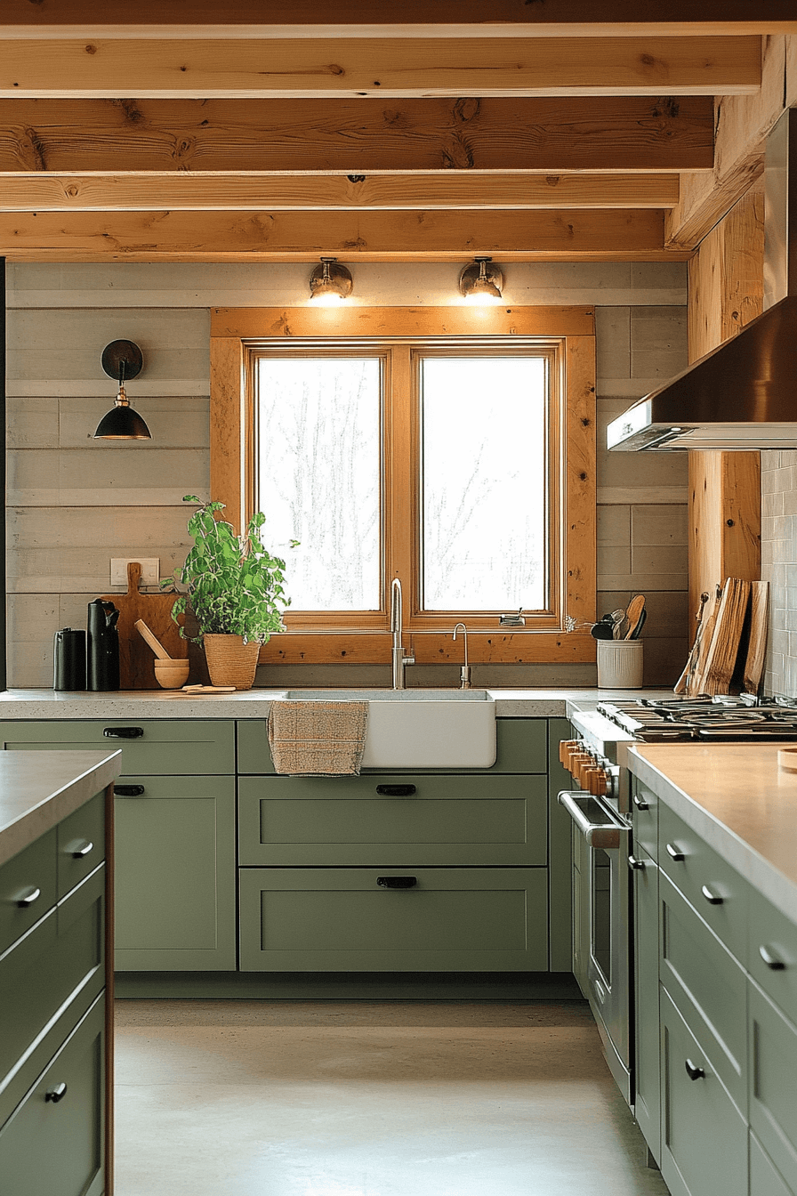 29 Sage Green And Wood Kitchen Ideas For A Calm Beautiful Space ...