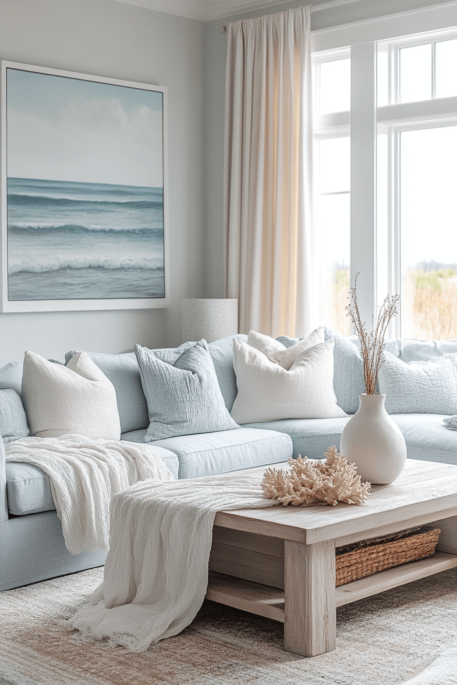 29 Modern Coastal Living Room Ideas For A Bright Airy Home - Courtneys ...