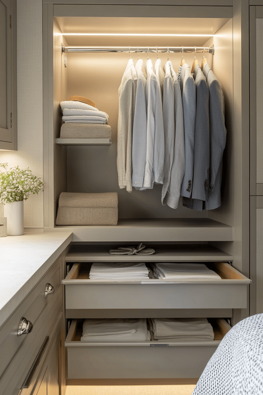 29 Small Walk In Closet Ideas That Bring Calm To Your Routine ...