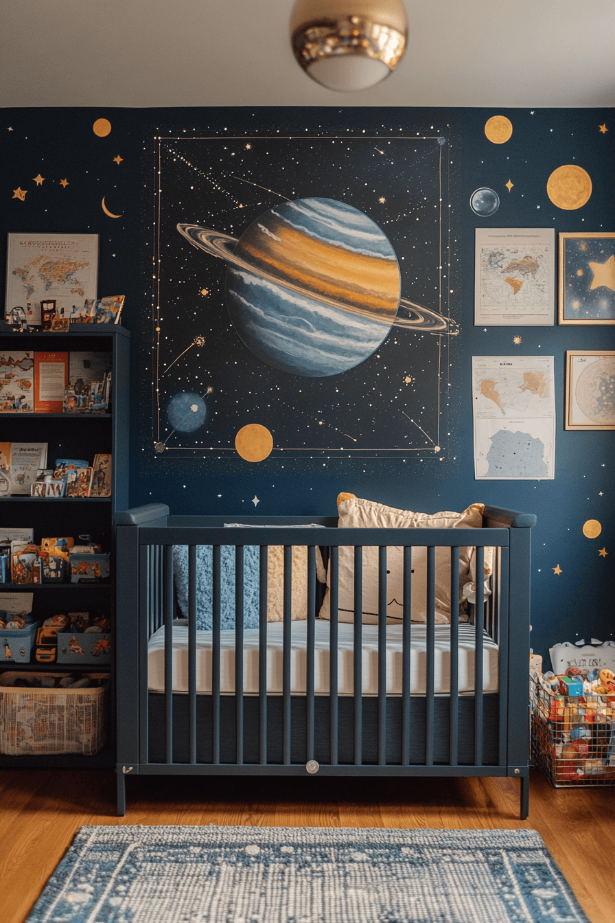 29 Space Themed Nursery Ideas To Welcome Your Baby Into A Starry World ...