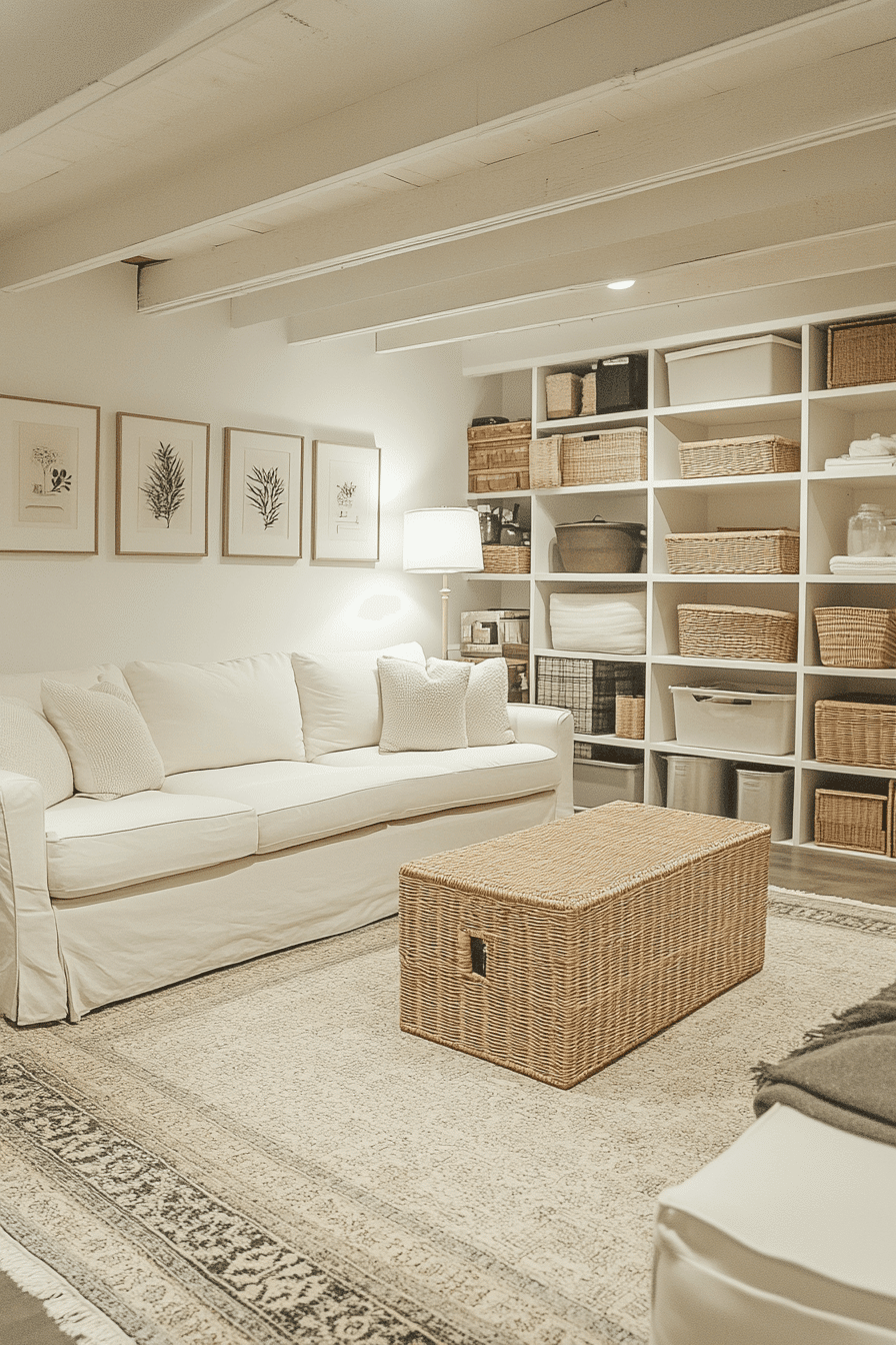 29 Unfinished Basement Ideas For A Functional Relaxed And Cheerful Zone ...