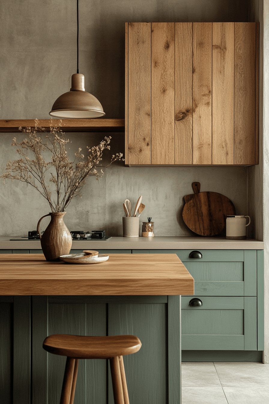 29 Sage Green And Wood Kitchen Ideas For A Calm Beautiful Space ...