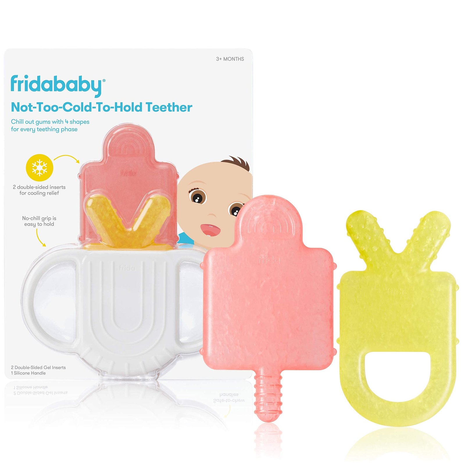 8 Best Teething Toys for Babies: A Comprehensive Guide for Parents 4 Frida Baby Not-Too-Cold-to-Hold BPA-Free Silicone Teether for Babies