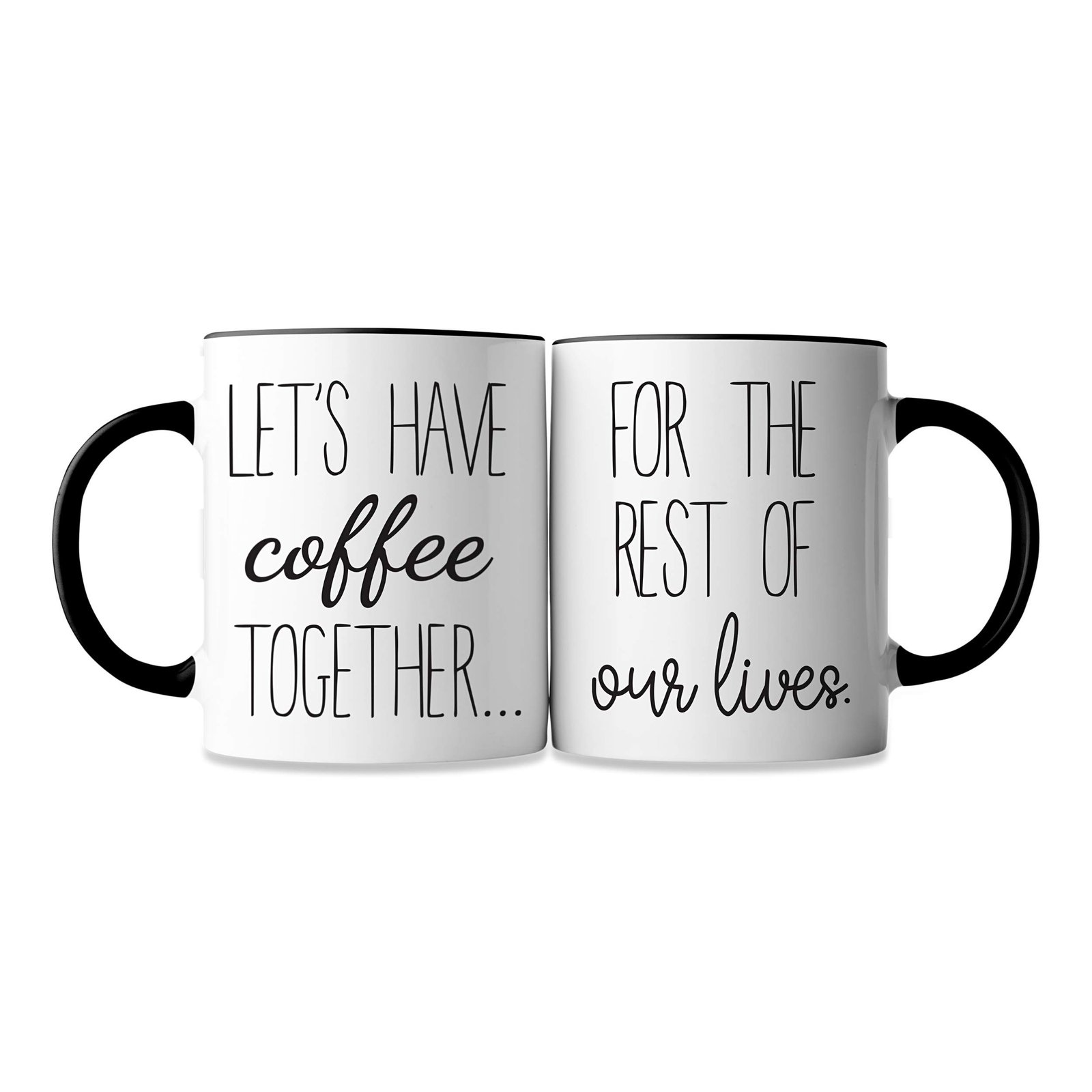 Last Minute Anniversary Gifts for Him: 10 Ideas for a Thoughtful Surprise 5 Celebrimo Lets Have Coffee Together For The Rest Of Our Lives Coffee Mug Set