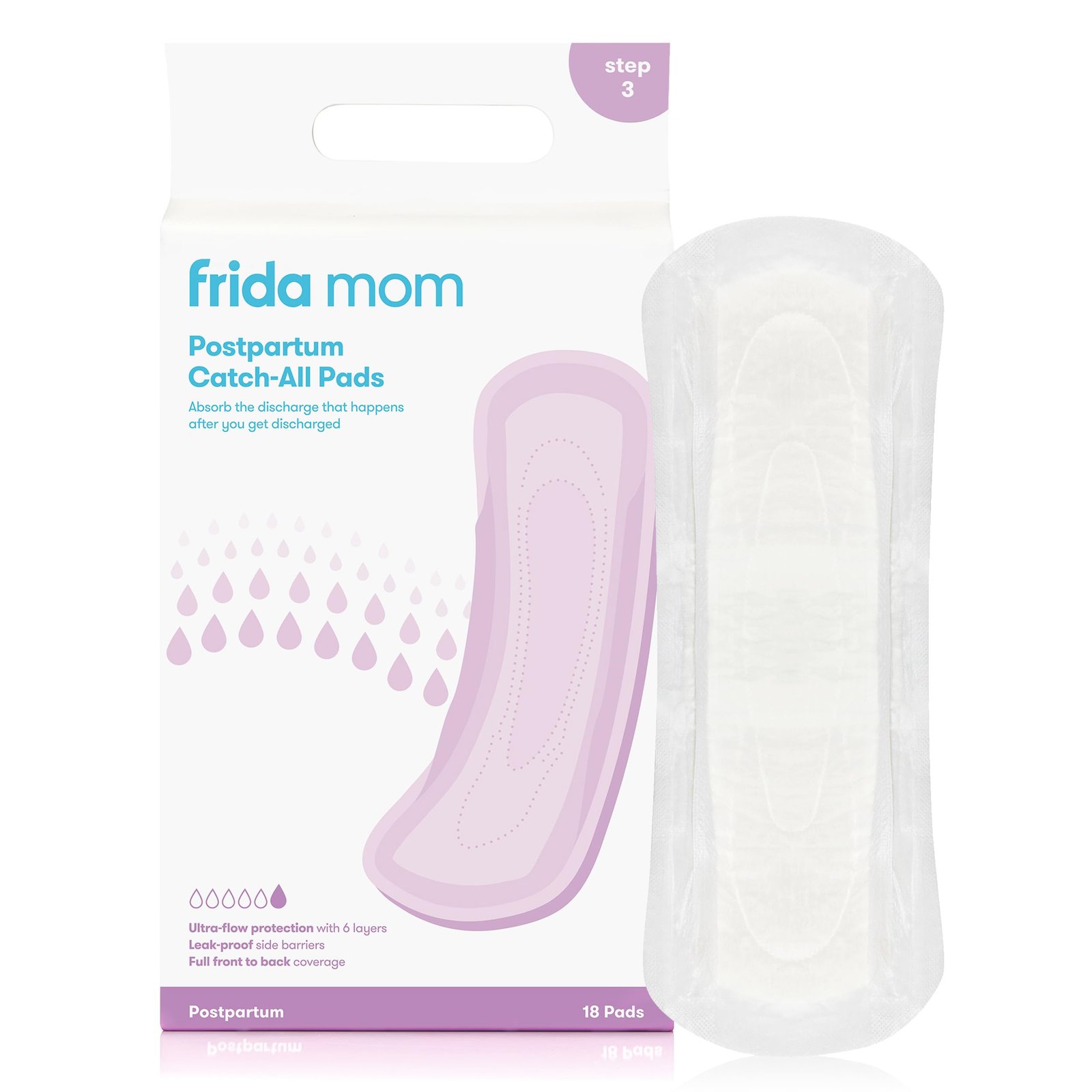 7 Best Pads for Postpartum: Maximum Comfort and Protection 1 Frida Mom Postpartum Maternity Catch-All Pads