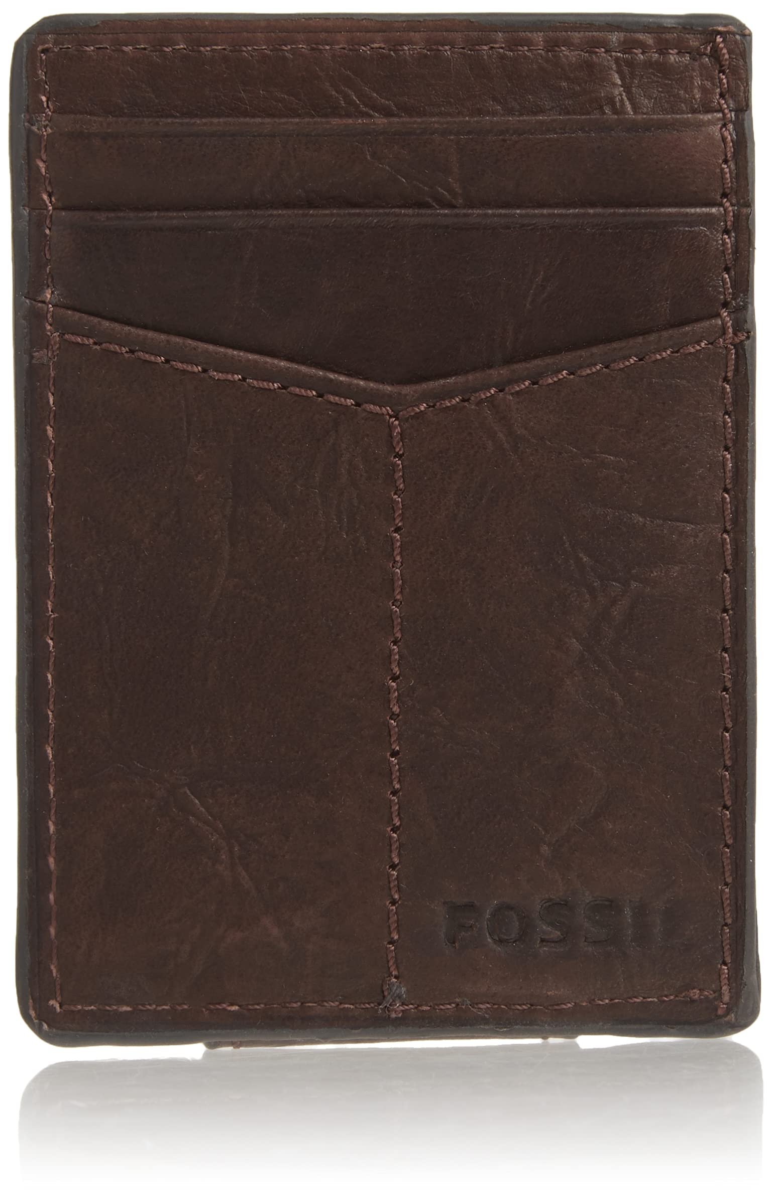 The Best Money Clip for Men And 7 Others to Choose From 1 Fossil Men's Leather Minimalist Magnetic Card Case with Money Clip Front Pocket Wallet for Men Ingram Brown