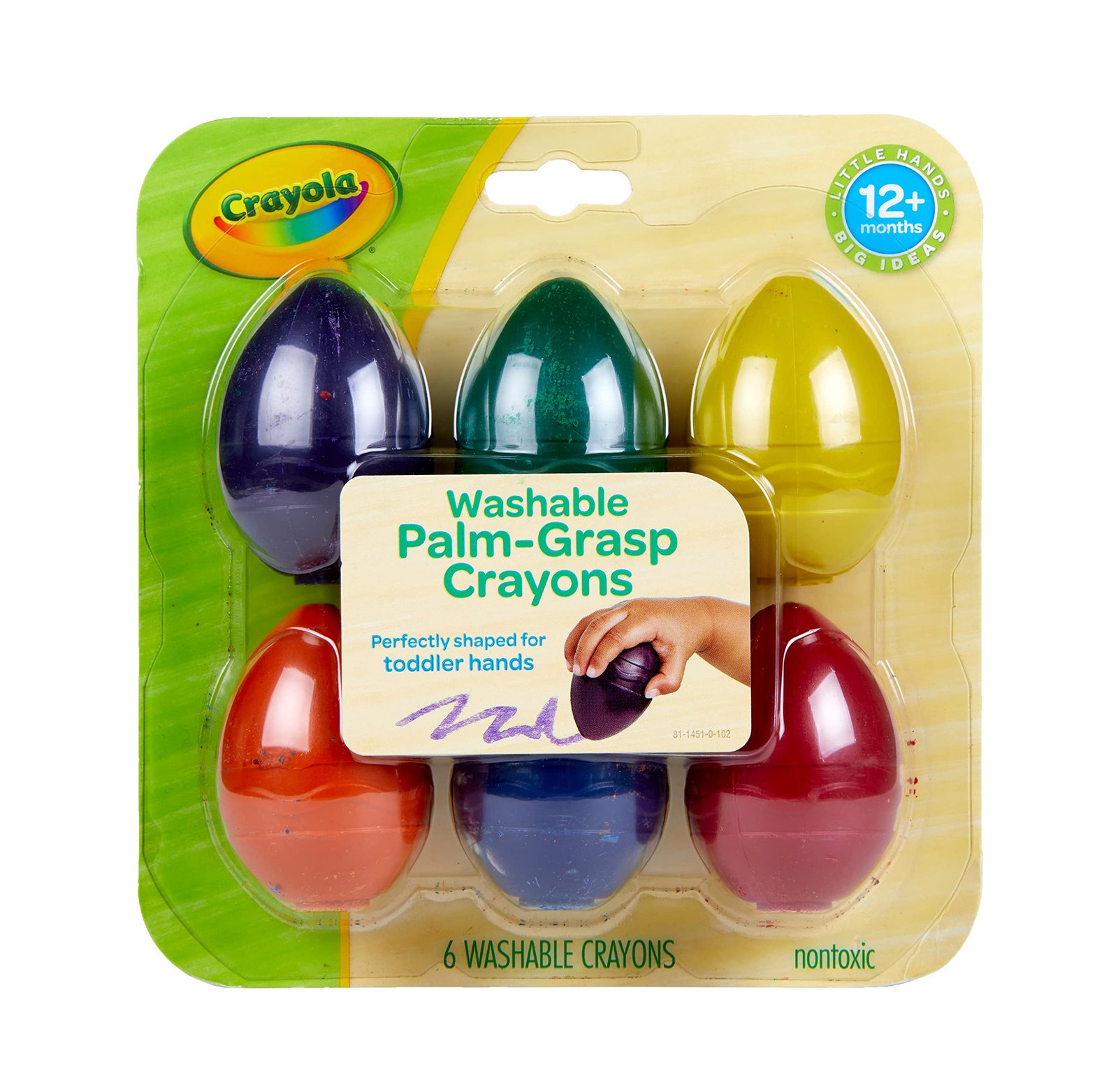 Best Crayons for 1 Year Old: Safe and Non-Toxic Options for Your Little Artist 4 Crayola My First Palm Grip Crayons