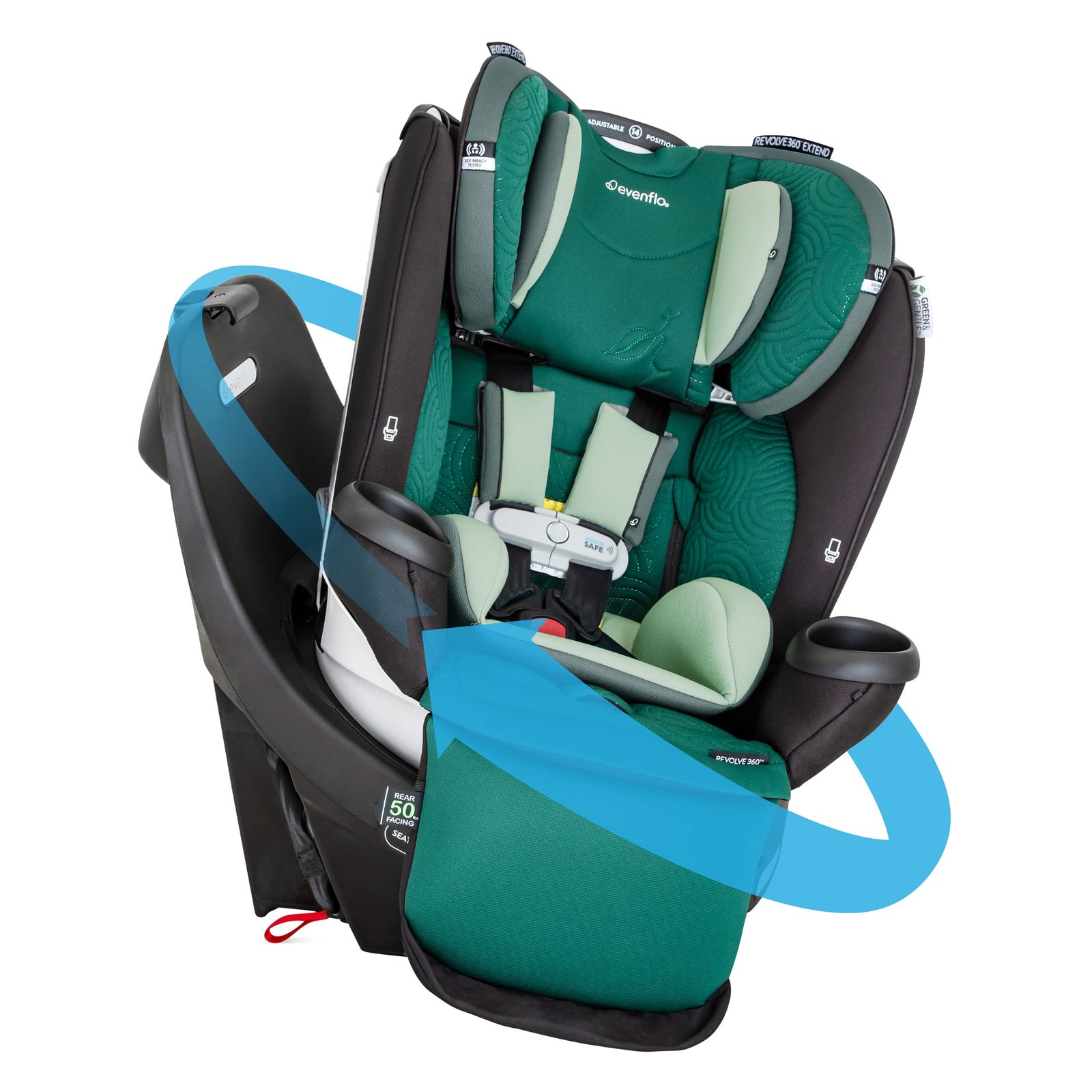 The Best Rotating Car Seat for Easy Access and Comfort 7 Evenflo Gold Revolve360 Extend All-in-One Rotational Car Seat