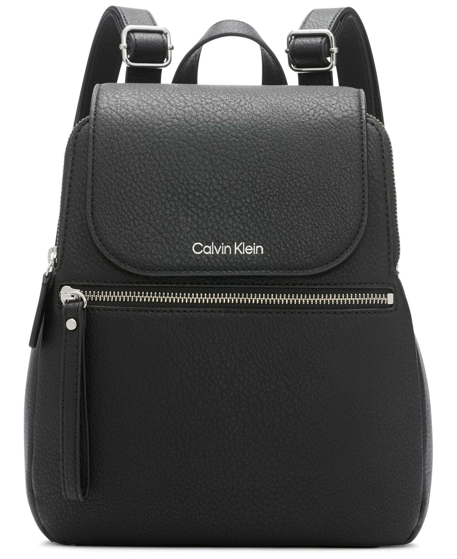 The Best Women's Backpack Purse for Comfort and Style 8 Calvin Klein Elaine Bubble Lamb Novelty Key Item Flap Backpack Black/Silver Combo