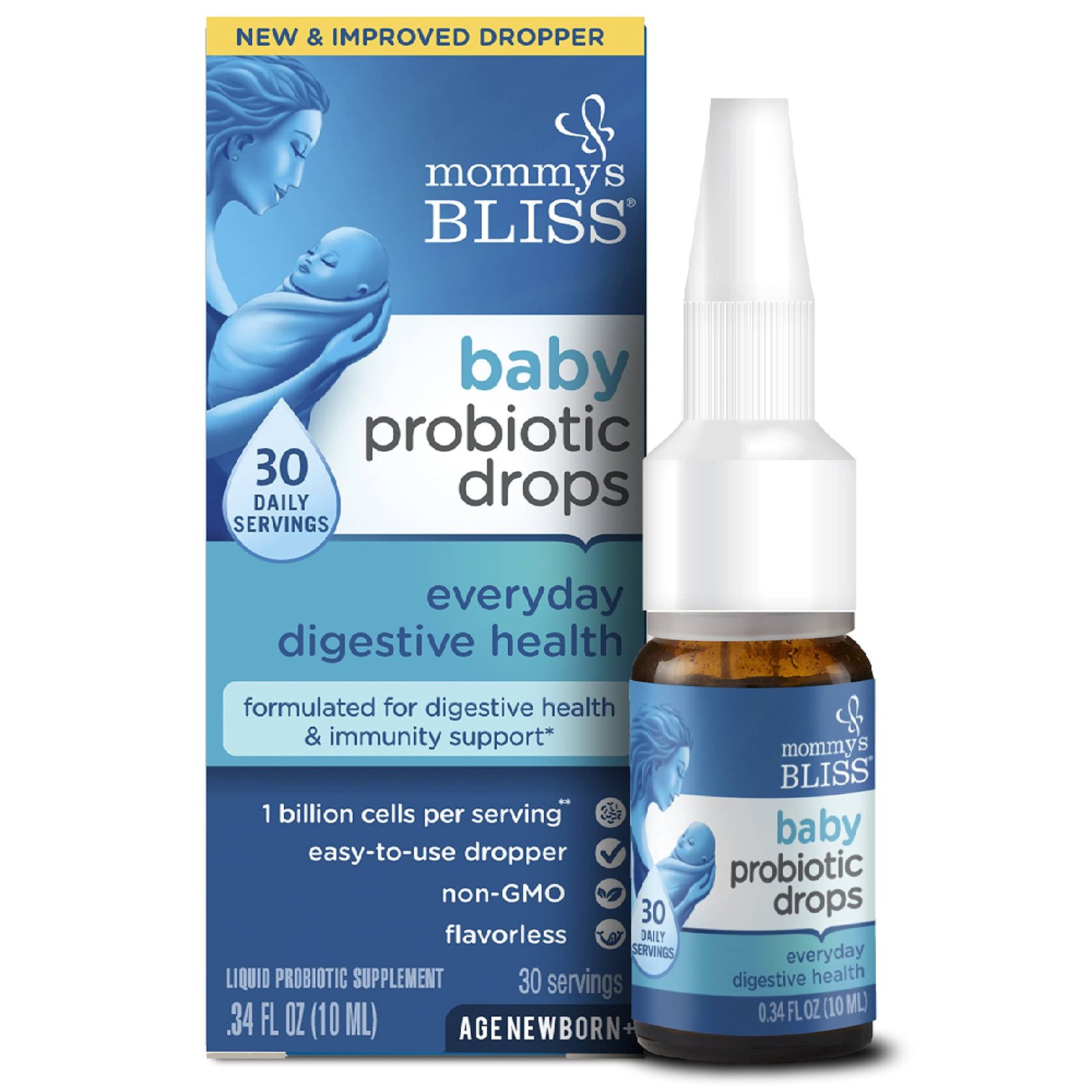 8 Best Baby Probiotics for Healthy Digestion and Immunity 1 Mommy's Bliss Baby Probiotic Drops