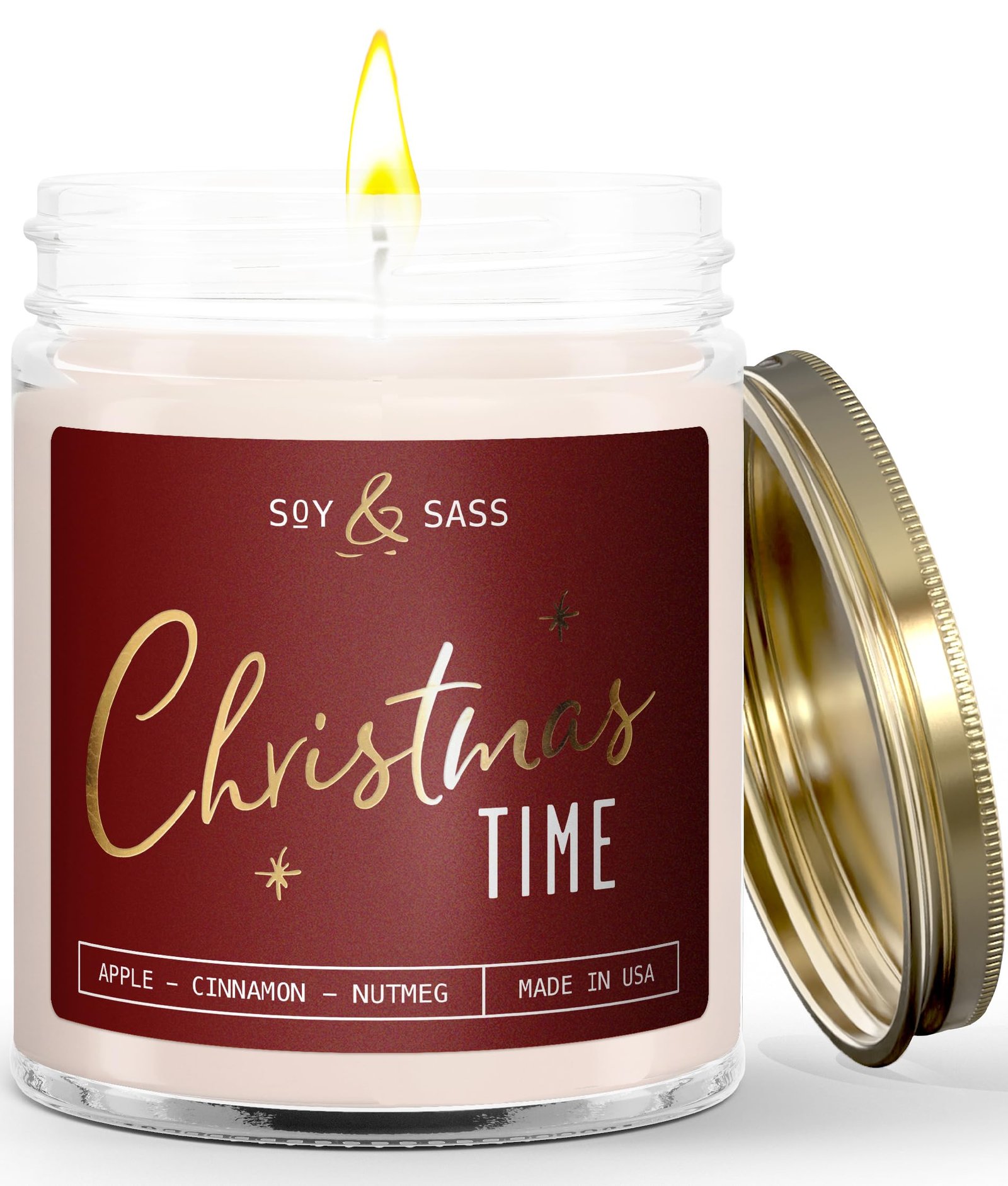 8 Best Christmas Candles for a Cozy Holiday Season 6 Soy and Sass Christmas Candle