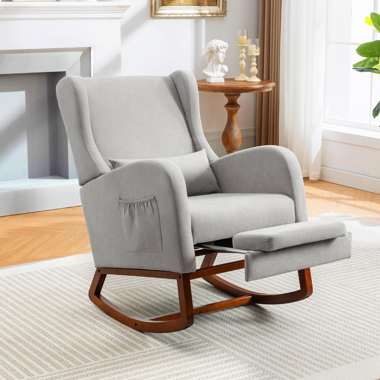 The Best Breastfeeding Chair for Comfortable Nursing Sessions 7 AYEASY Rocking Chair