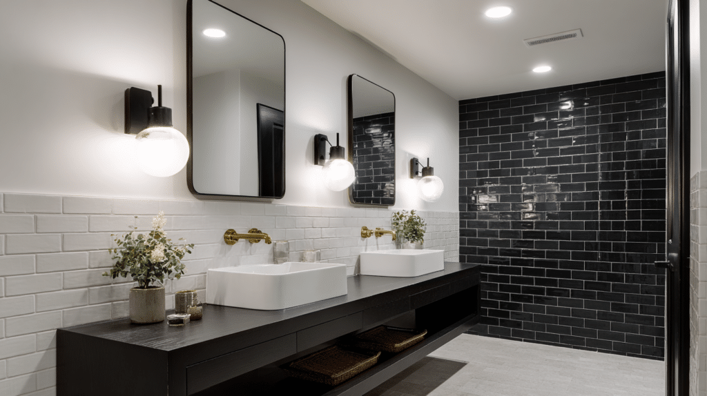 black and white bathroom ideas