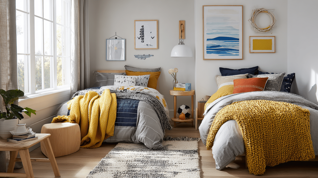 boy and girl shared bedroom