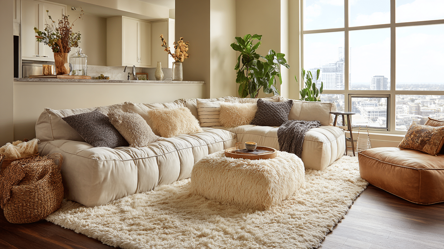 Stunning Cozy Apartment Decorating Ideas Featuring Plush Fabrics image