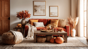 fall living room decor