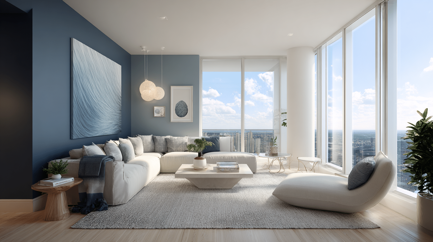Image showcasing 29 Penthouse Living Room Inspiration That Brings Comfort And Glamour ...