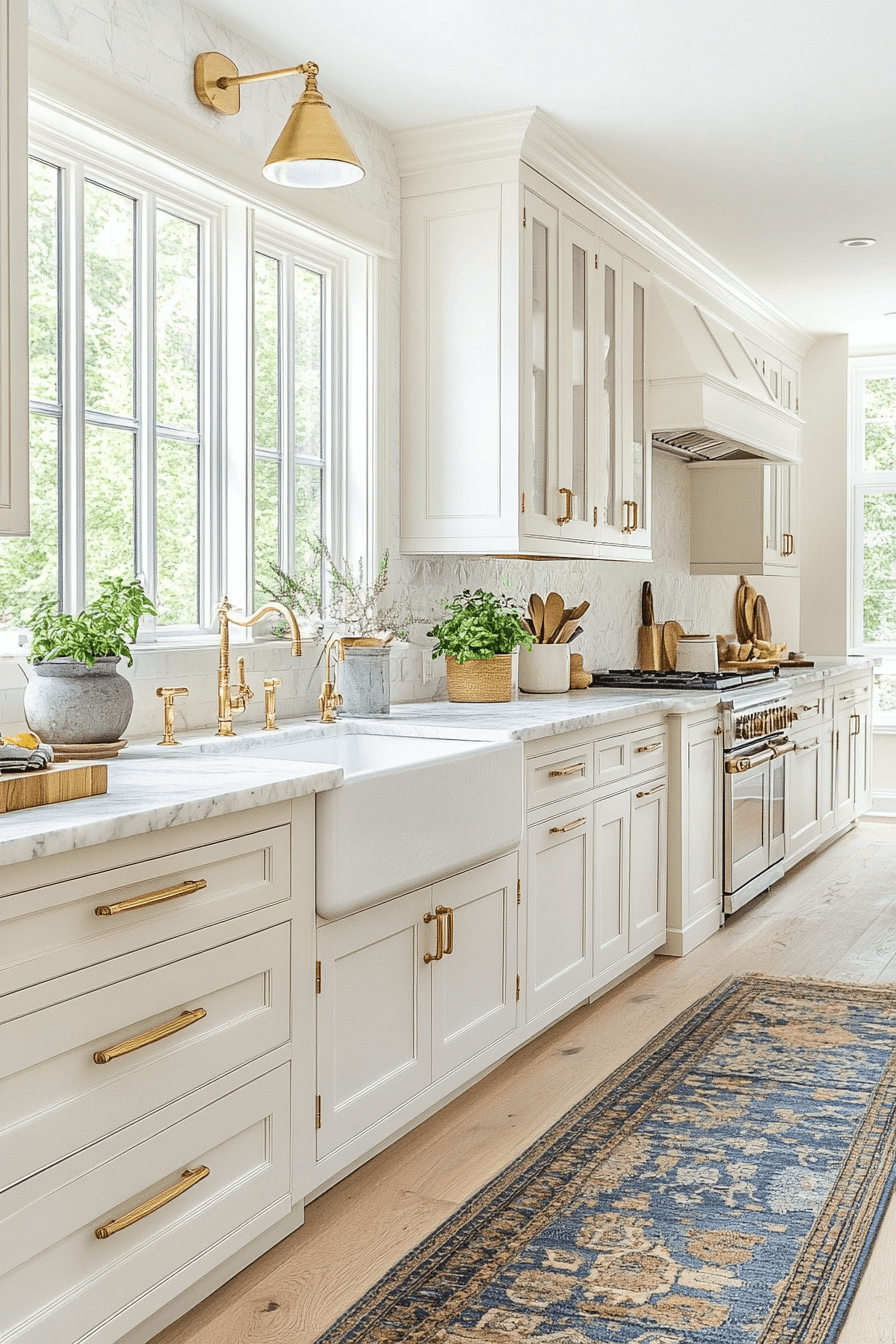 antique white kitchen cabinets
