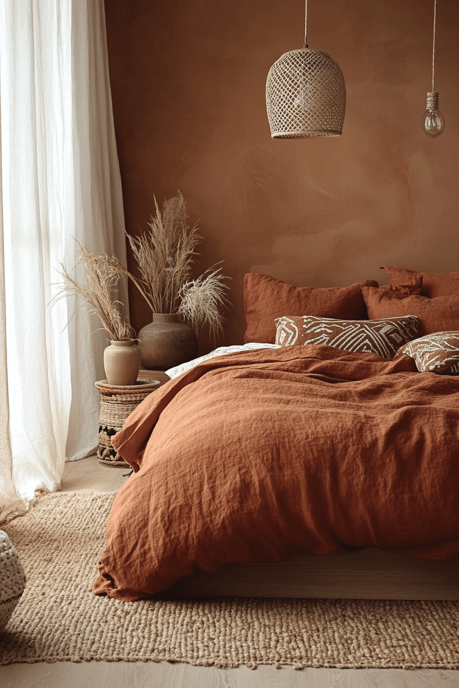 Terracotta Boho Bedroom Ideas