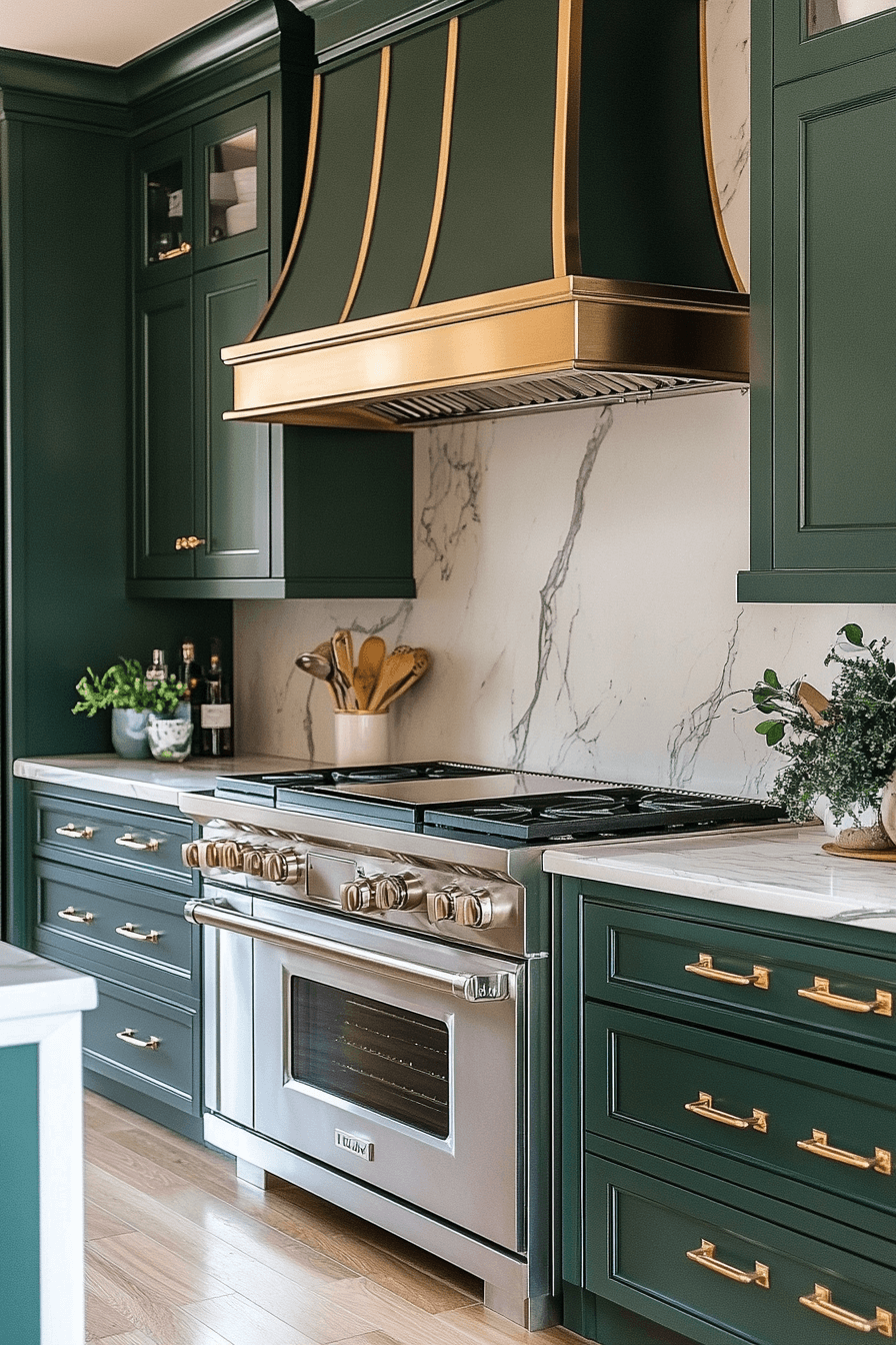Emerald Green Kitchen Cabinets