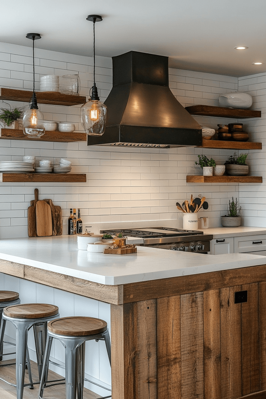 farmhouse kitchen backsplash