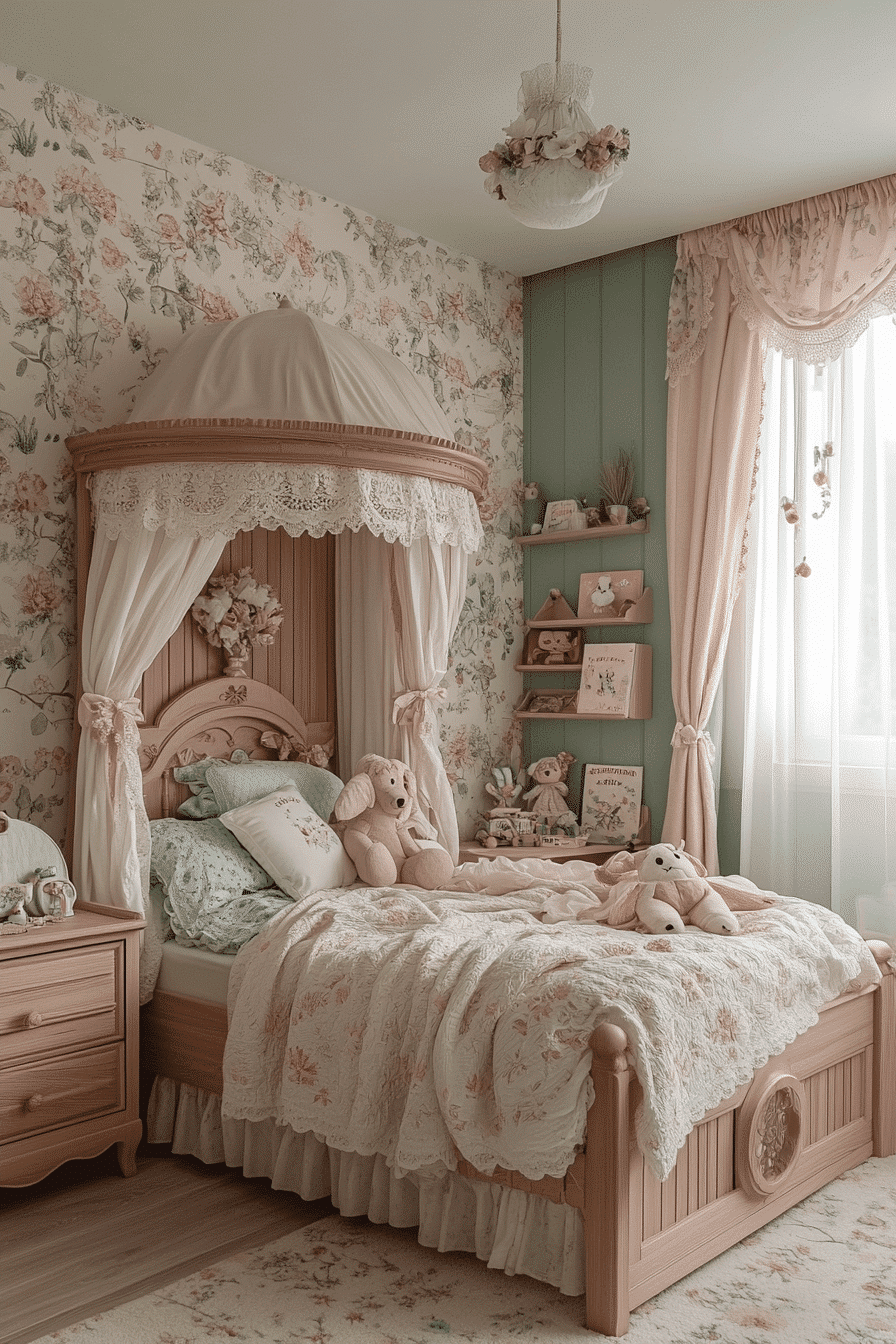 vintage kids room