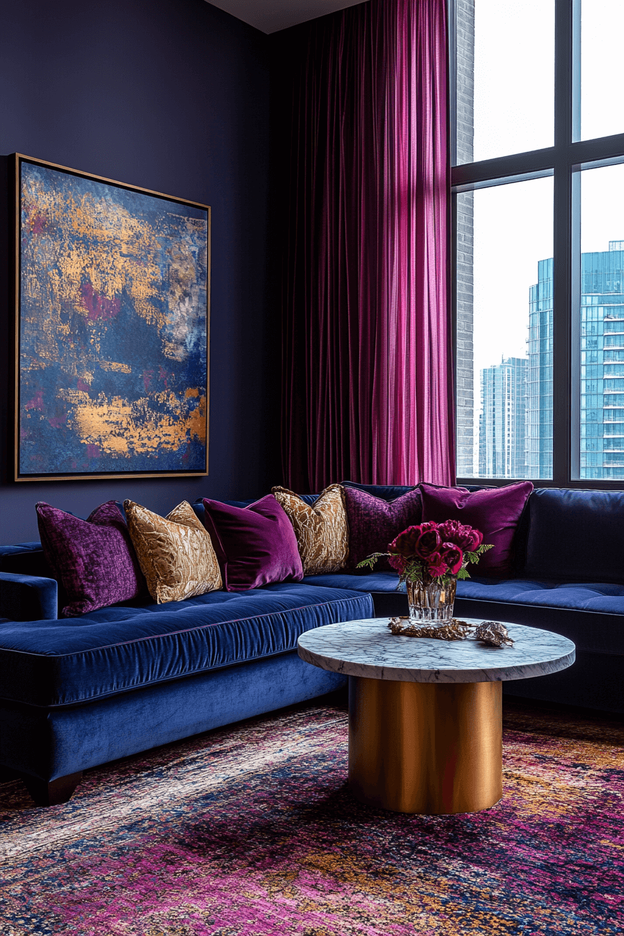 29 Jewel Tone Living Room Designs That Make A Happy Statement ...