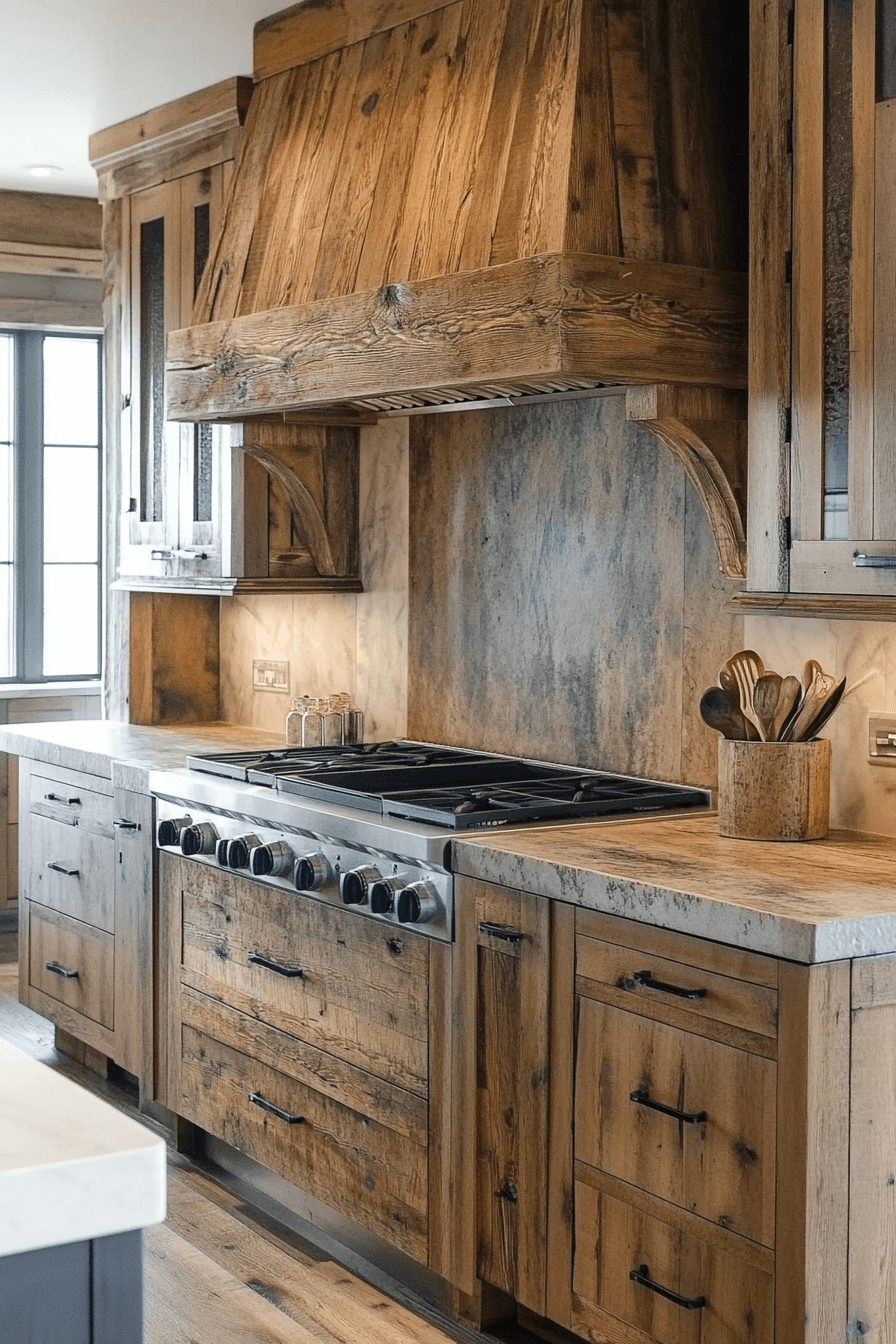 29 Rustic Farmhouse Kitchen Cabinets That Blend Beauty And Function ...