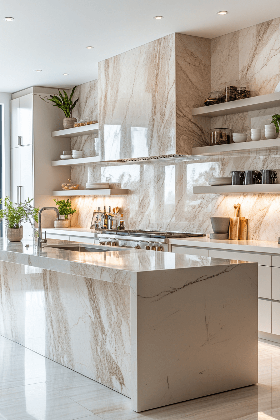 29 Stone Backsplash Kitchen Ideas For A Calm Natural Kitchen ...