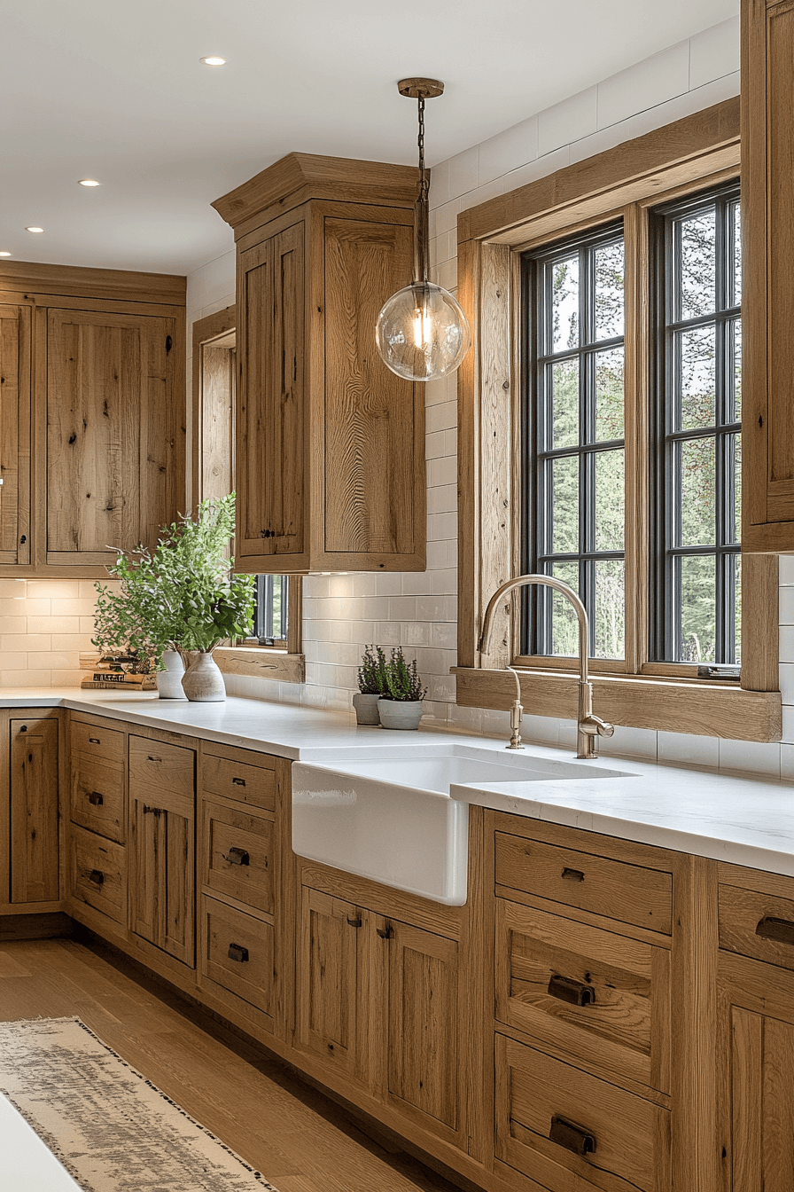 29 Rustic Farmhouse Kitchen Cabinets That Blend Beauty And Function ...