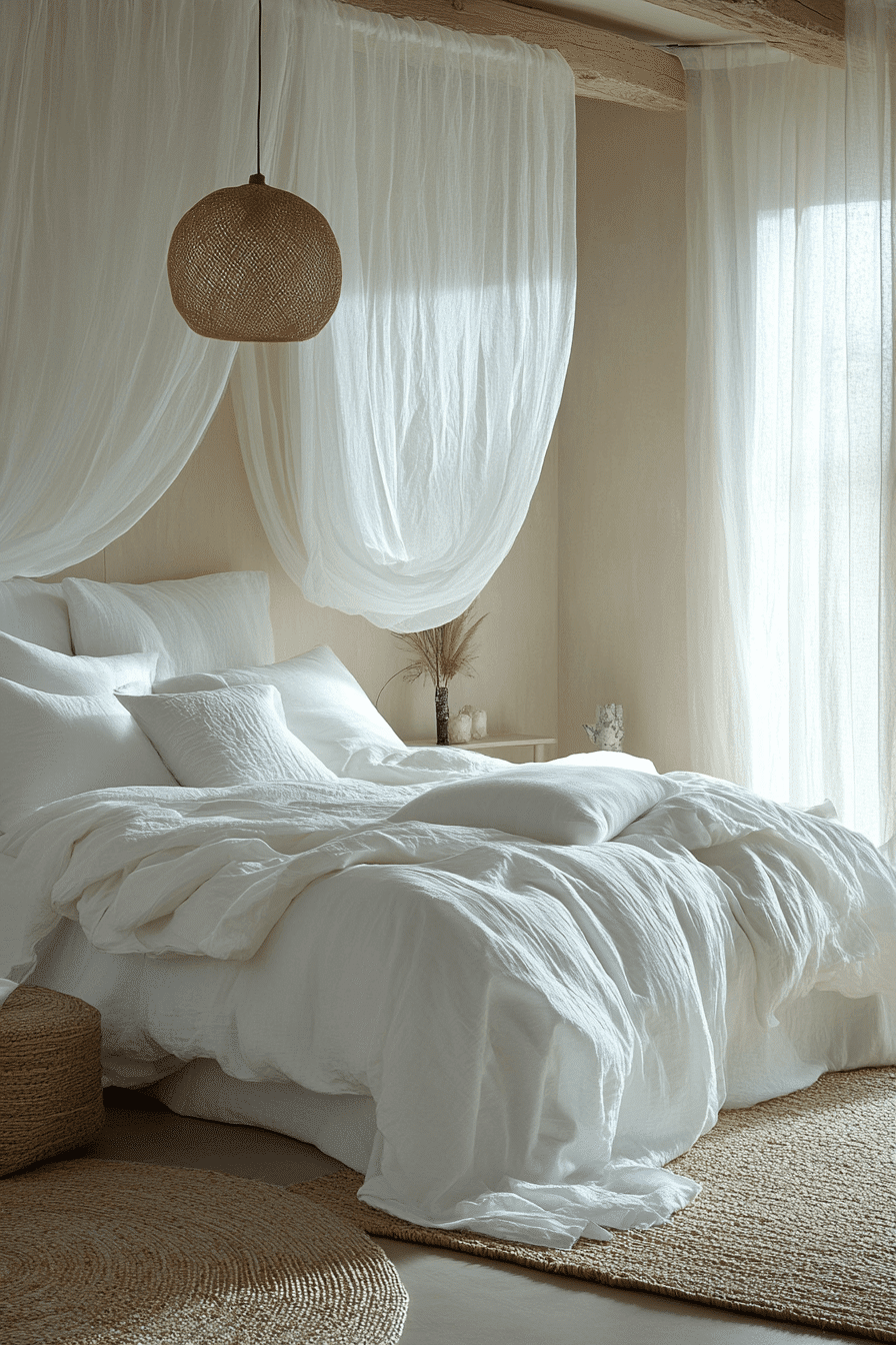 White Boho Bedroom Ideas