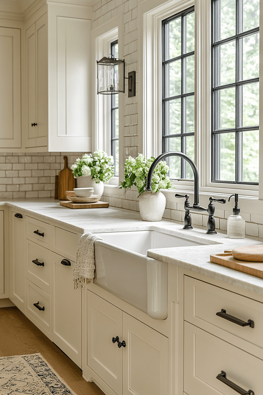 farmhouse kitchen backsplash